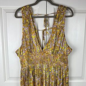 NWT J. Crew Collection Gathered Tie Back Dress Scalloped Paisley - Size 24